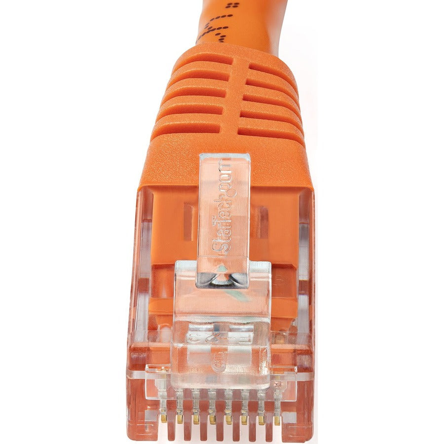 StarTech.com 15ft CAT6 Ethernet Cable - Orange Molded Gigabit - 100W PoE UTP 650MHz - Category 6 Patch Cord UL Certified Wiring/TIA