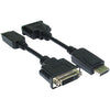 4XEM 10 inch DisplayPort Male To DVI-I Female Adapter Cable
