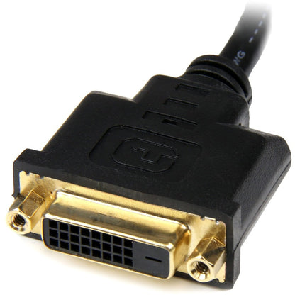 StarTech.com 8in HDMI&reg; to DVI-D Video Cable Adapter - HDMI Male to DVI Female