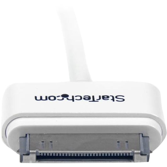 StarTech.com 1m (3 ft) Apple&reg; 30-pin Dock Connector to Left Angle USB Cable for iPhone / iPod / iPad with Stepped Connector