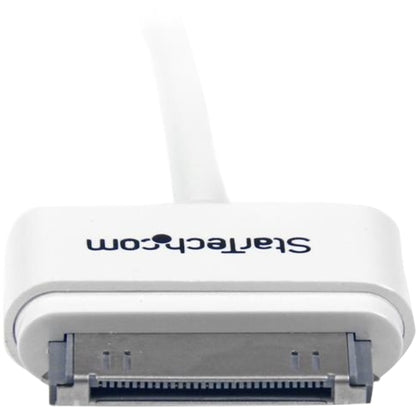 StarTech.com 1m (3 ft) Apple&reg; 30-pin Dock Connector to Left Angle USB Cable for iPhone / iPod / iPad with Stepped Connector