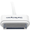 StarTech.com 1m (3 ft) Apple&reg; 30-pin Dock Connector to Left Angle USB Cable for iPhone / iPod / iPad with Stepped Connector
