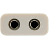 StarTech.com 3.5mm 4 Position to 2x 3 Position 3.5mm Headset Splitter Adapter M/F - White