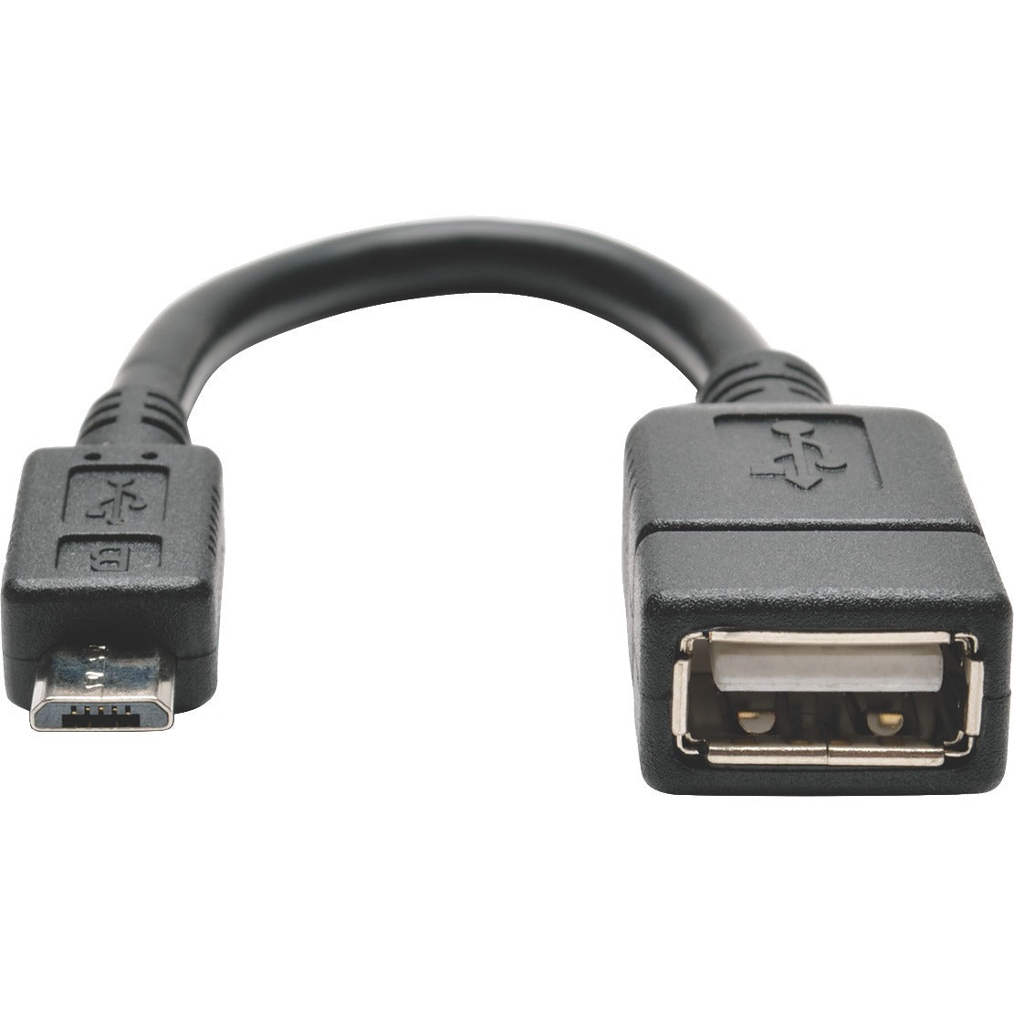 Tripp Lite 6 Inch Micro USB to OTG Host Adapter Cable 5-Pin Micro USB A/A M/F