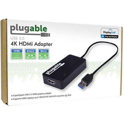Plugable Up to 3840x2160 (Supports Windows 10, 8.1, 8, 7)