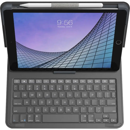 ZAGG Messenger Folio 2 Keyboard/Cover Case (Folio) for 10.2" to 10.5" Apple iPad, iPad Air 3 Tablet - Black