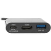 Tripp Lite USB C to HDMI Multiport Adapter w/ USB Hub, HDMI, PD Charging USB Type C, USB-C Thunderbolt 3 Compatible