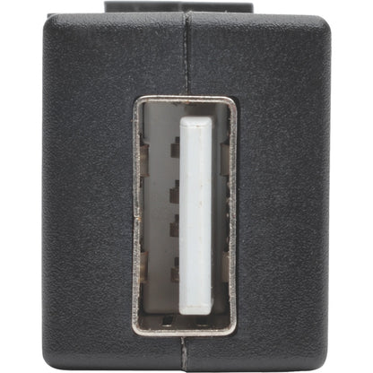 Tripp Lite USB 2.0 Keystone Panel Mount Coupler All-in-One F/F USB-A Black