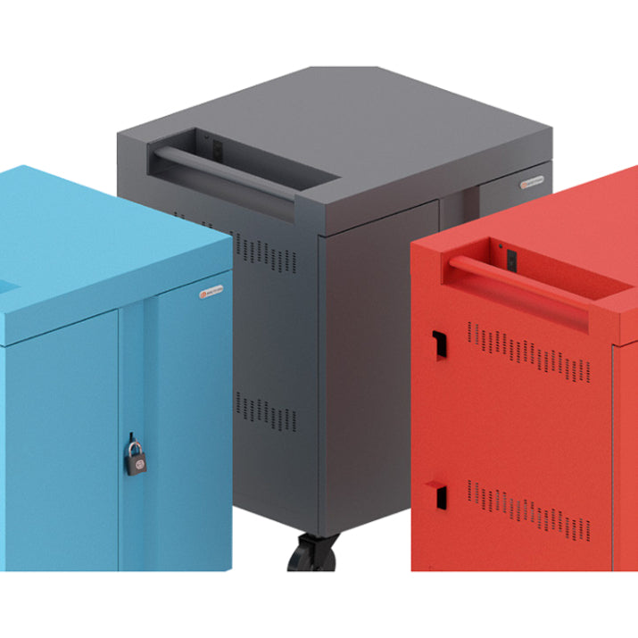 Bretford CUBE Cart 36, AC Charging, Charcoal Paint