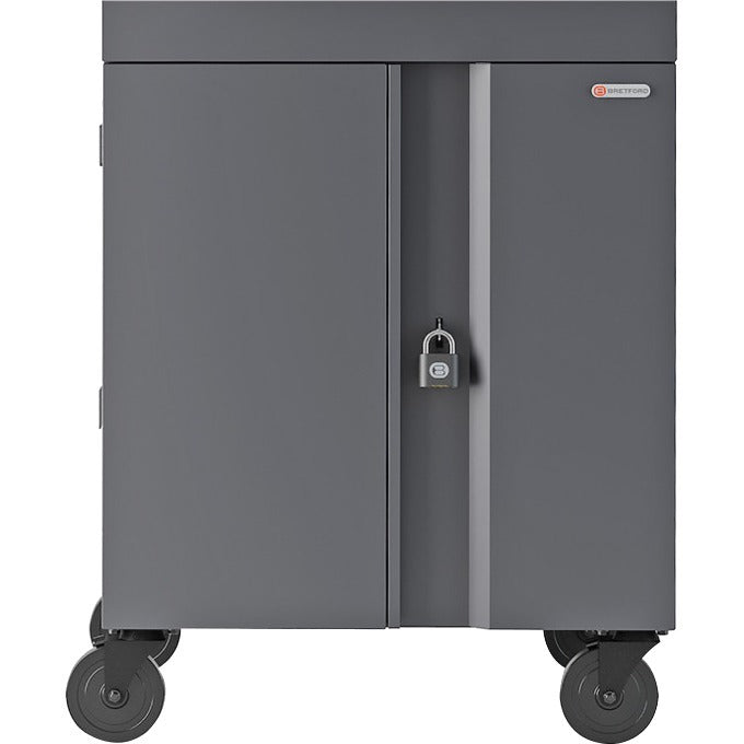 Bretford CUBE Cart 36, AC Charging, Charcoal Paint