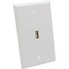 Tripp Lite USB 2.0 All-in-One Keystone/Panel Mount Angled Coupler (F/F), White