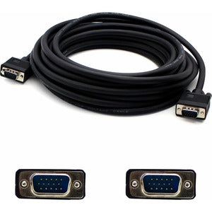 25ft VGA Male to VGA Male Black Cable For Resolution Up to 1920x1200 (WUXGA)