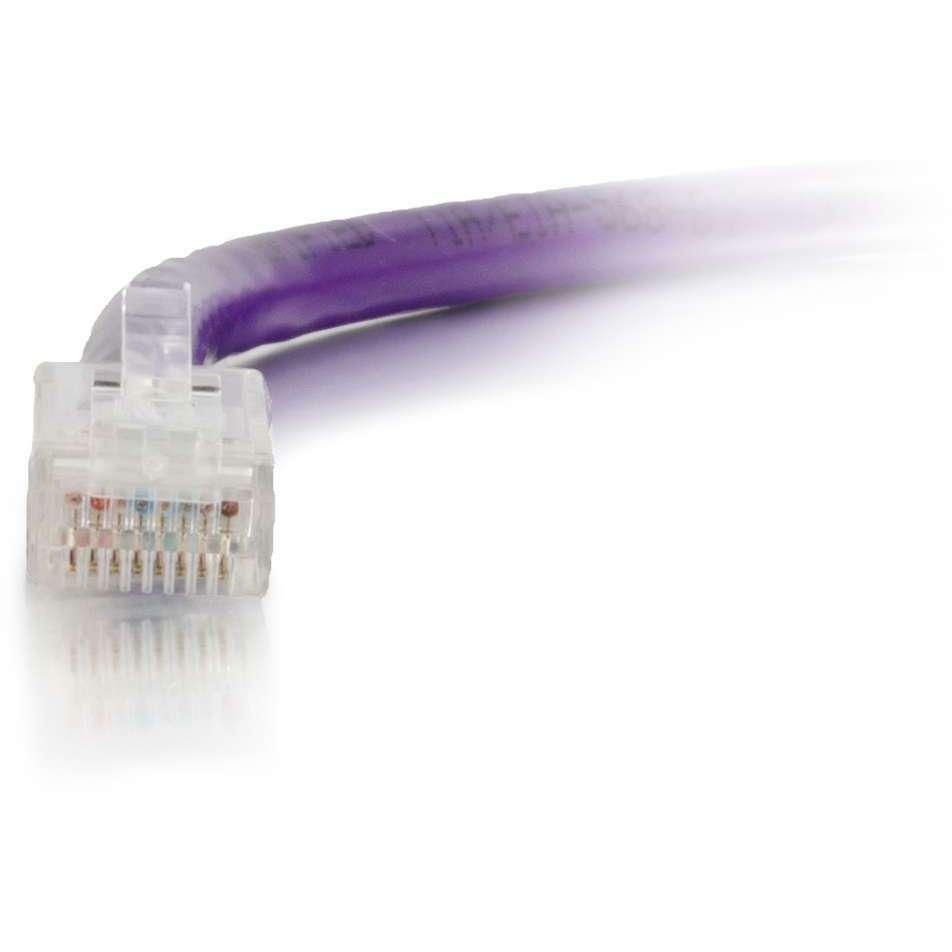 C2G-9ft Cat6 Non-Booted Unshielded (UTP) Network Patch Cable - Purple