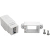 Tripp Lite USB 2.0 All-in-One Keystone/Panel Mount Coupler (F/F), White