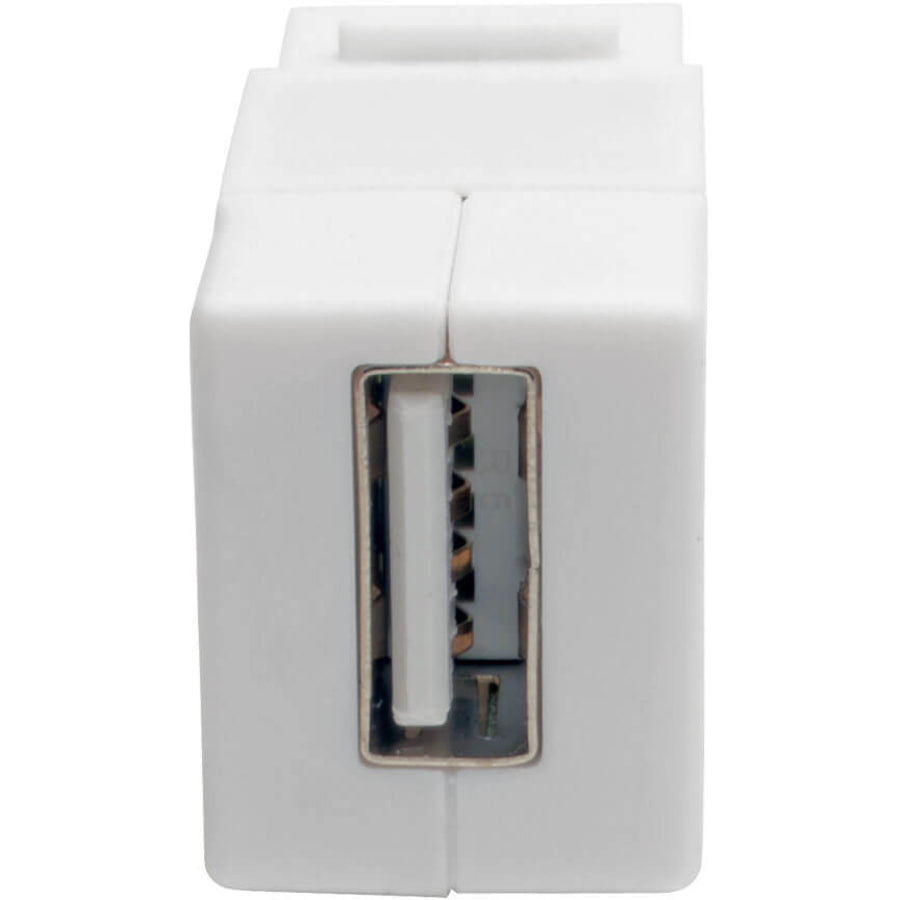 Tripp Lite USB 2.0 All-in-One Keystone/Panel Mount Coupler (F/F), White