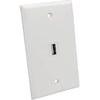 Tripp Lite USB 2.0 All-in-One Keystone/Panel Mount Coupler (F/F), White