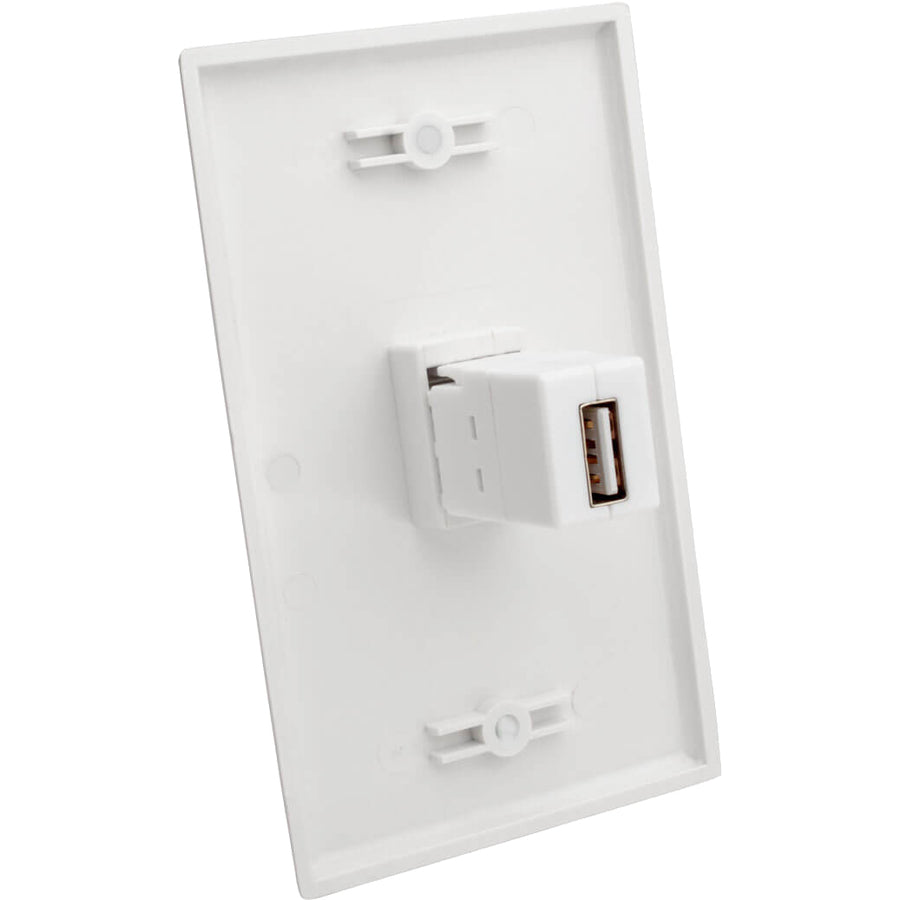 Tripp Lite USB 2.0 All-in-One Keystone/Panel Mount Coupler (F/F), White