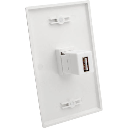 Tripp Lite USB 2.0 All-in-One Keystone/Panel Mount Coupler (F/F), White