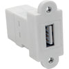 Tripp Lite USB 2.0 All-in-One Keystone/Panel Mount Coupler (F/F), White