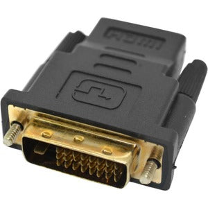 Axiom DVI-D Dual Link to HDMI Adapter - 1 x HDMI Female Digital Audio/Video - 1 x DVI-D (Dual-Link) Male Digital Video - Gold Connector - Black