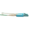 Tripp Lite 1M Fiber Optic Fan-out Cable Push / Pull Tab MTP/MPO to 8 x LC 40Gbase OM3 Plenum Aqua 3ft 3' 1 Meter
