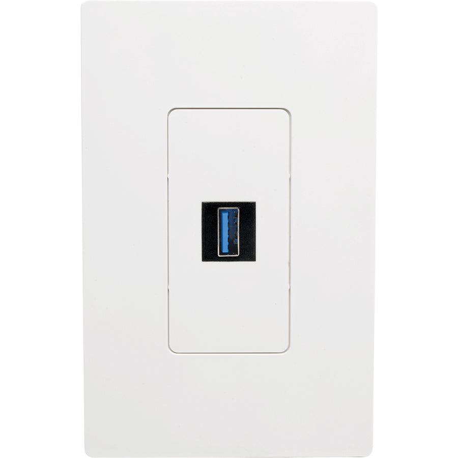 Tripp Lite USB 3.0 Keystone Panel Mount Coupler F/F All in One Black