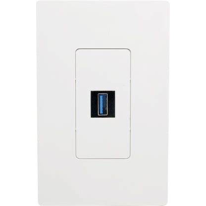 Tripp Lite USB 3.0 Keystone Panel Mount Coupler F/F All in One Black