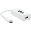 Tripp Lite USB C to Mini DisplayPort Adapter Cable w Equalizer 8K White USB C to mDP 6in