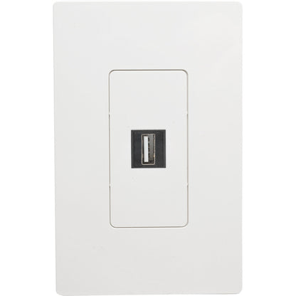 Tripp Lite USB 2.0 Keystone Panel Mount Coupler All-in-One Angled F/F Black
