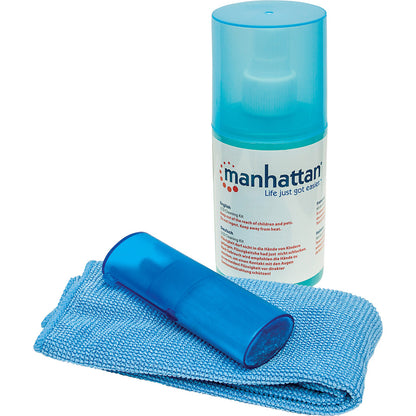 Manhattan LCD Cleaning Kit (6.75 ounces) with Microfiber Cloth and Retractable Brush