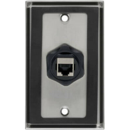 Tripp Lite RJ45 Bulkhead Coupler Cat5/Cat6 F/F Shielded Industrial Dust Cap