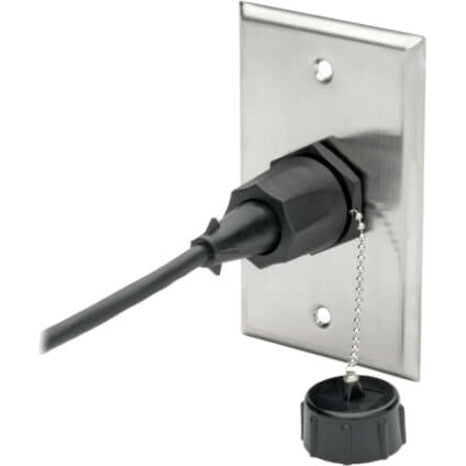 Tripp Lite RJ45 Bulkhead Coupler Cat5/Cat6 F/F Shielded Industrial Dust Cap