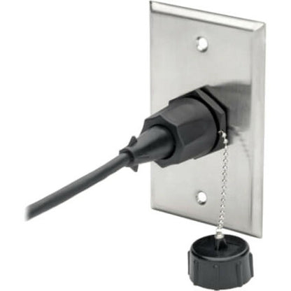 Tripp Lite RJ45 Bulkhead Coupler Cat5/Cat6 F/F Shielded Industrial Dust Cap