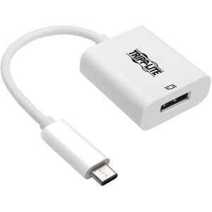 Tripp Lite USB C to DisplayPort Adapter Cable w Equalizer 8K UHD White USB C to DP 6in