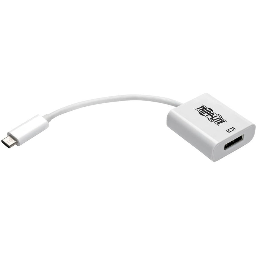 Tripp Lite USB C to DisplayPort Adapter Cable w Equalizer 8K UHD White USB C to DP 6in