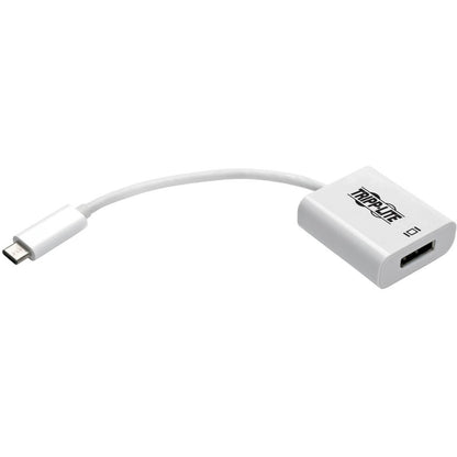 Tripp Lite USB C to DisplayPort Adapter Cable w Equalizer 8K UHD White USB C to DP 6in