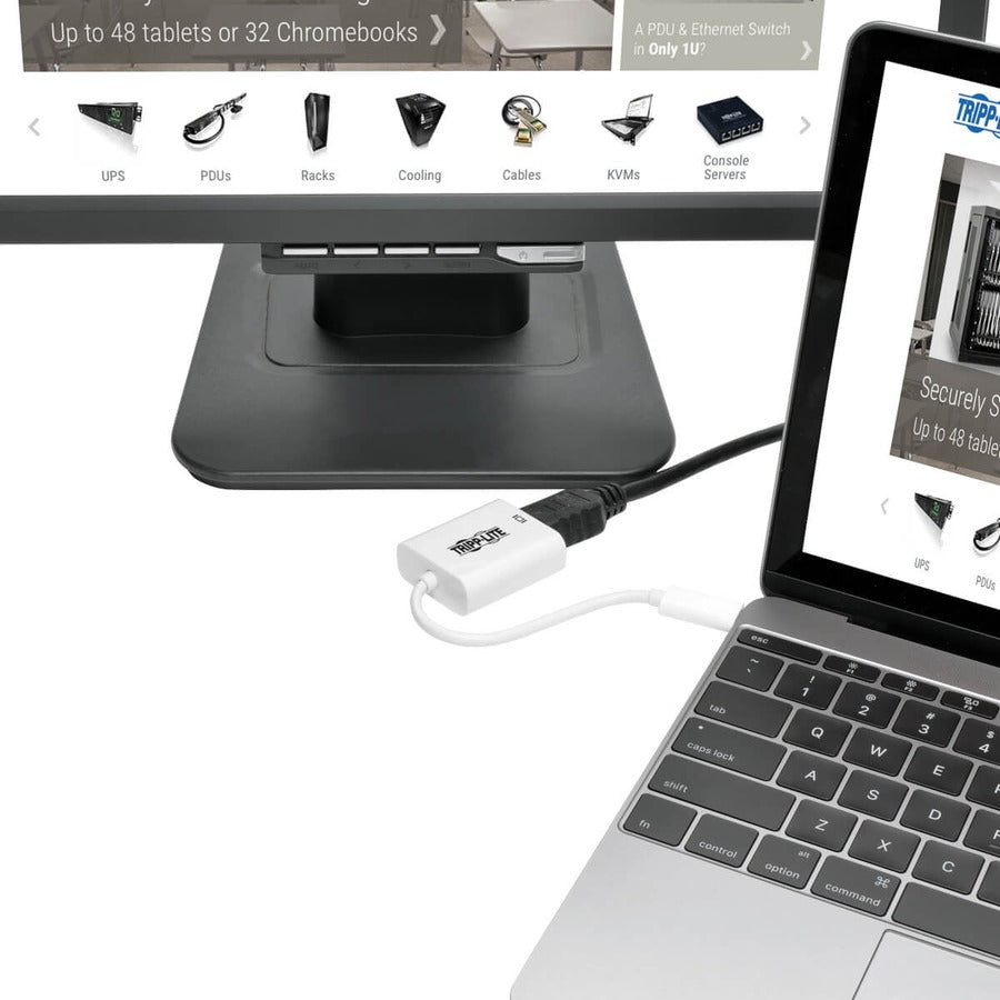 Tripp Lite USB C to DisplayPort Adapter Cable w Equalizer 8K UHD White USB C to DP 6in