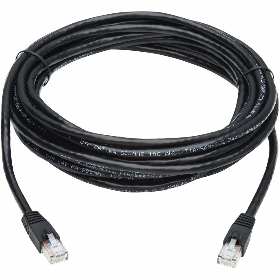 Tripp Lite 20ft Augmented Cat6 Cat6a Snagless 10G Patch Cable RJ45 Black 20'