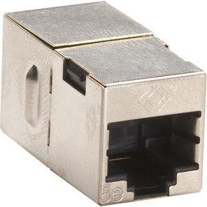Black Box Cat.5e Shielded Straight-Pin Coupler - Silver