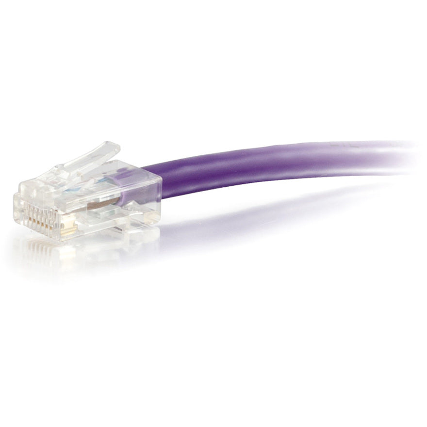 C2G-1ft Cat6 Non-Booted Unshielded (UTP) Network Patch Cable - Purple