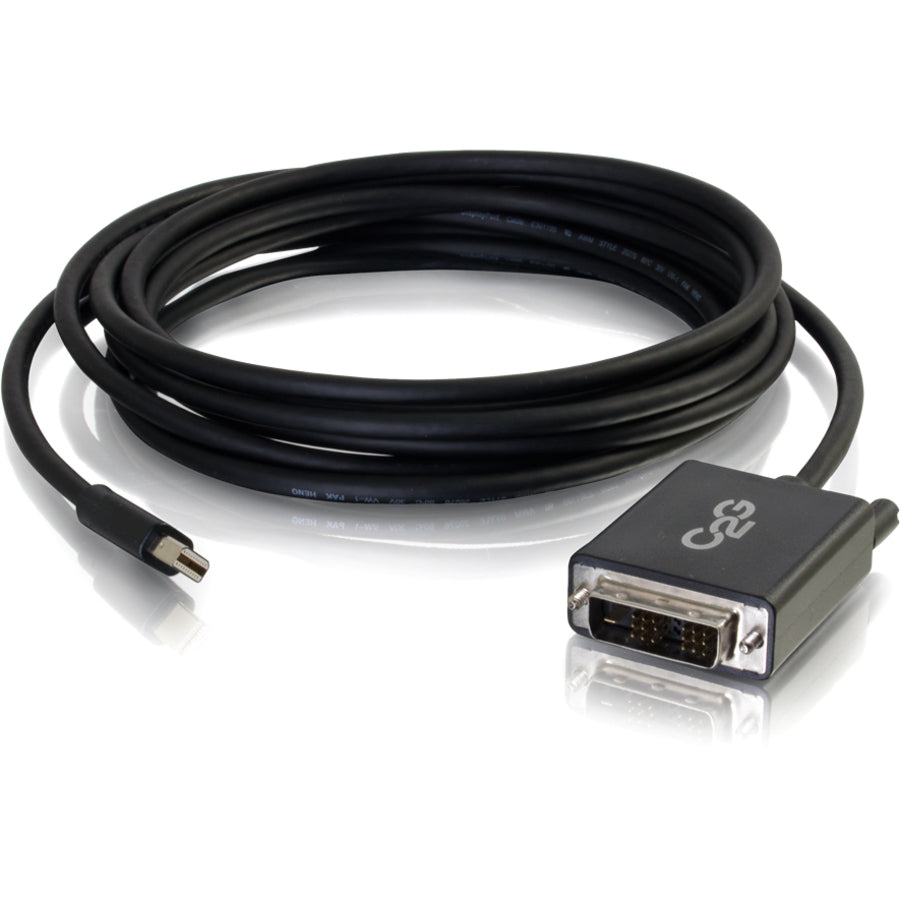 C2G 10ft Mini DisplayPort to DVI Cable - Single Link DVI-D Adapter - Black