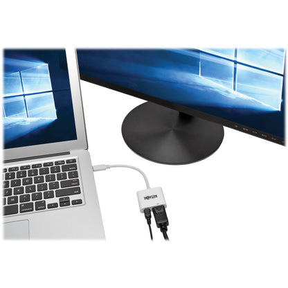 Tripp Lite USB C to DisplayPort Video Adapter Converter w/ USB-C PD Charging Port, USB Type C to DP, USB-C, USB Type-C 6in