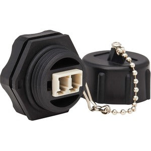 Tripp Lite Rigid Industrial IP68 Duplex Multimode Fiber Coupler LC/LC