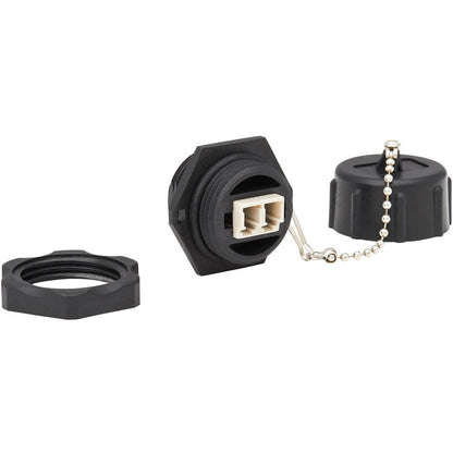Tripp Lite Rigid Industrial IP68 Duplex Multimode Fiber Coupler LC/LC
