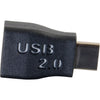 C2G USB 2.0 USB Type C to USB Micro B Adapter M/F - USB C to Phone Black