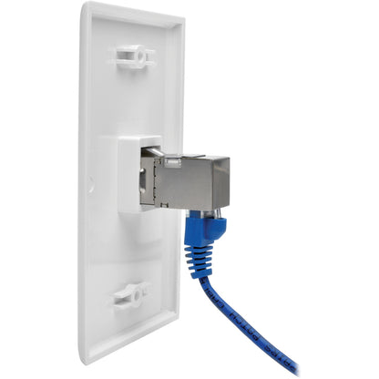 Tripp Lite Cat6a Straight Through Modular Shielded In Line Coupler RJ45 F/F