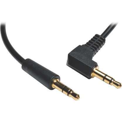 Tripp Lite 3ft Mini Stereo Audio Cable with One Right Angle plug 3.5mm M/M 3"