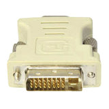 5PK DVI-I (29 pin) Male to VGA Female White Adapters For Resolution Up to 1920x1200 (WUXGA)