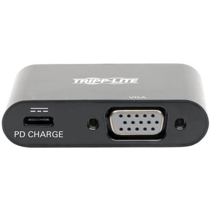 Tripp Lite USB C to VGA Adapter Converter w/ PD Charging 1080p Black USB Type C to VGA