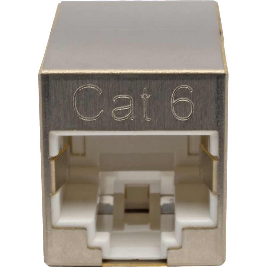 Tripp Lite Cat6 Straight-Through Modular Shielded Compact In-Line Coupler (RJ45 F/F), TAA